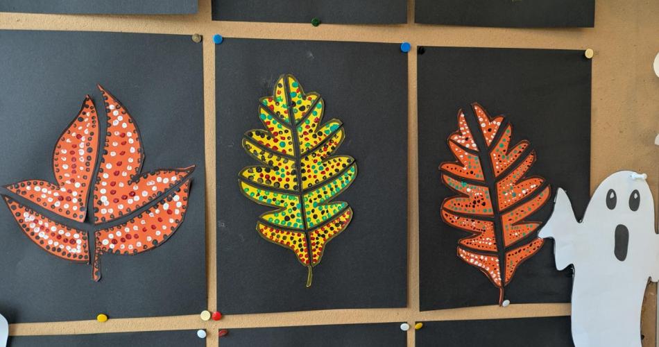 Blätter Punktemuster